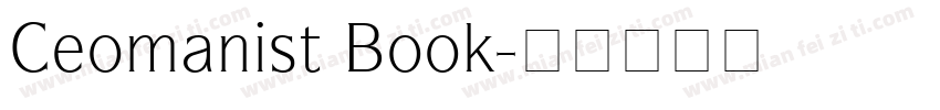 Ceomanist Book字体转换